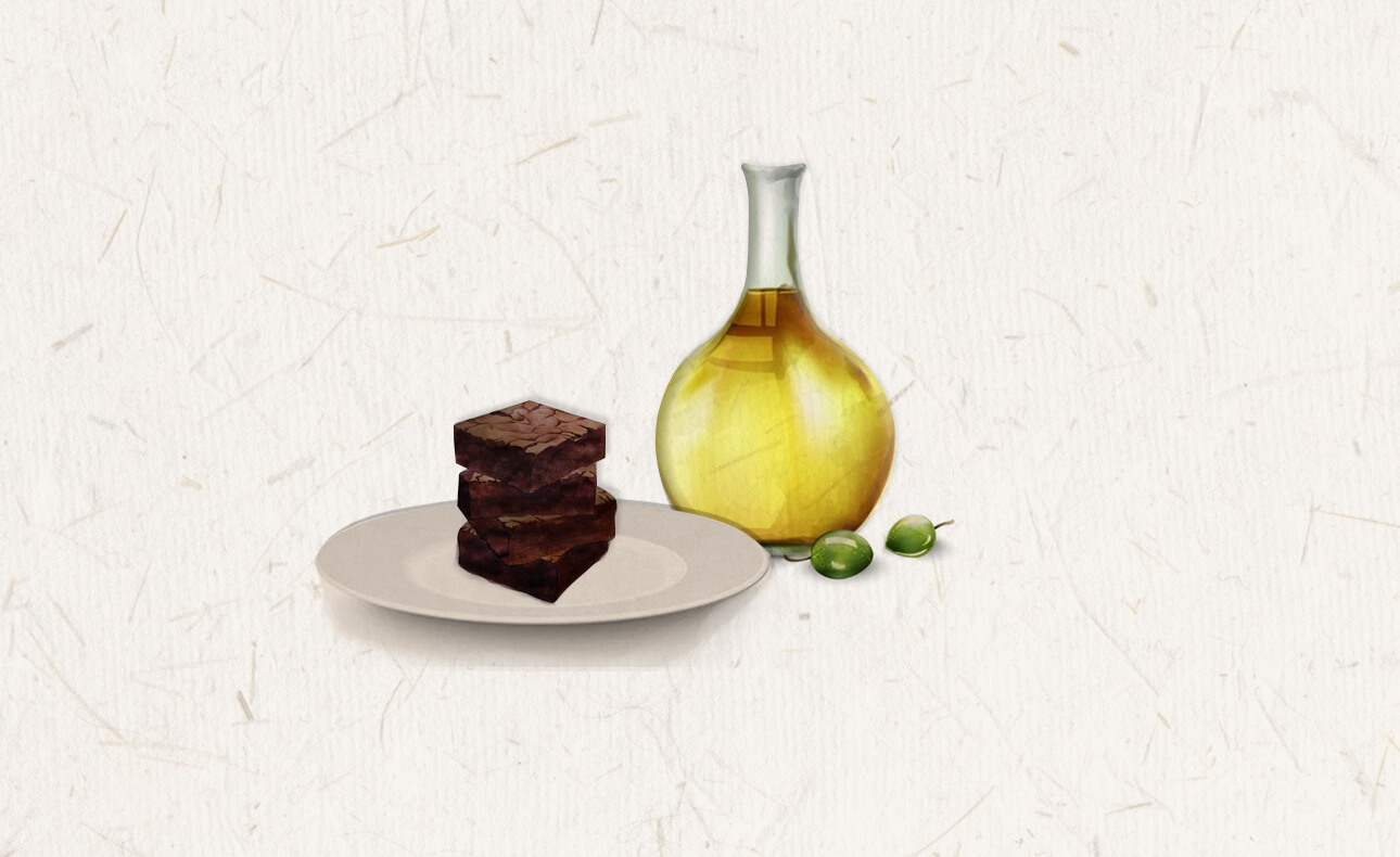 Μπράουνι με Ελαιόλαδο