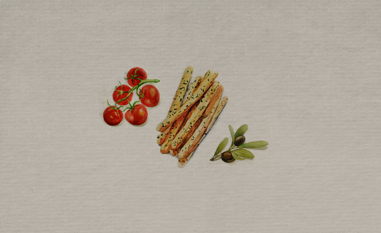 Κριτσίνια με Ντομάτα, Ελαιόλαδο και Σουσάμι